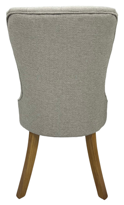 Bentley Beige Chair (Oak Legs)