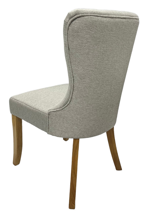 Bentley Beige Chair (Oak Legs)