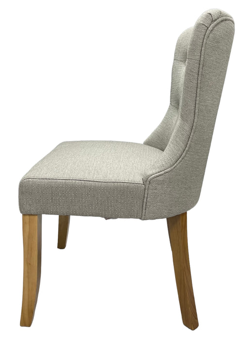 Bentley Beige Chair (Oak Legs)