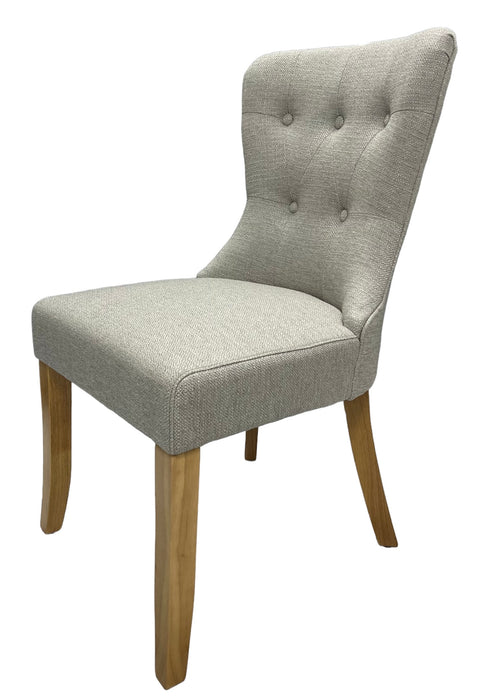 Bentley Beige Chair (Oak Legs)