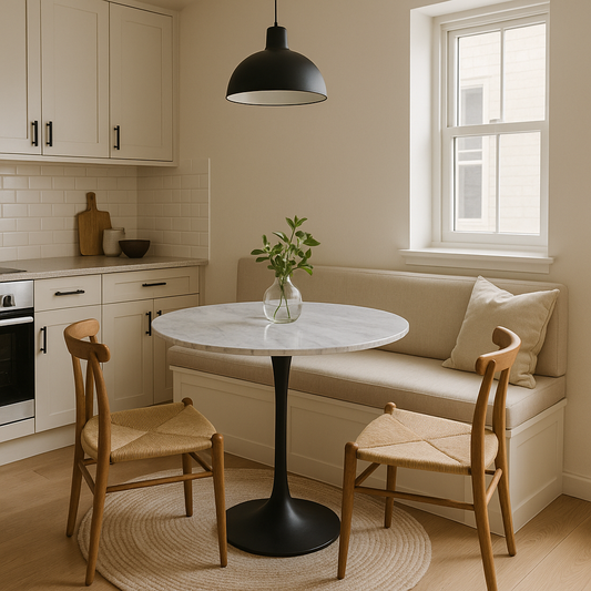 Bentley 0.9m Round Table (Black KD)