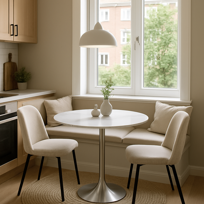 Bentley 0.9m Round Table (Black KD)