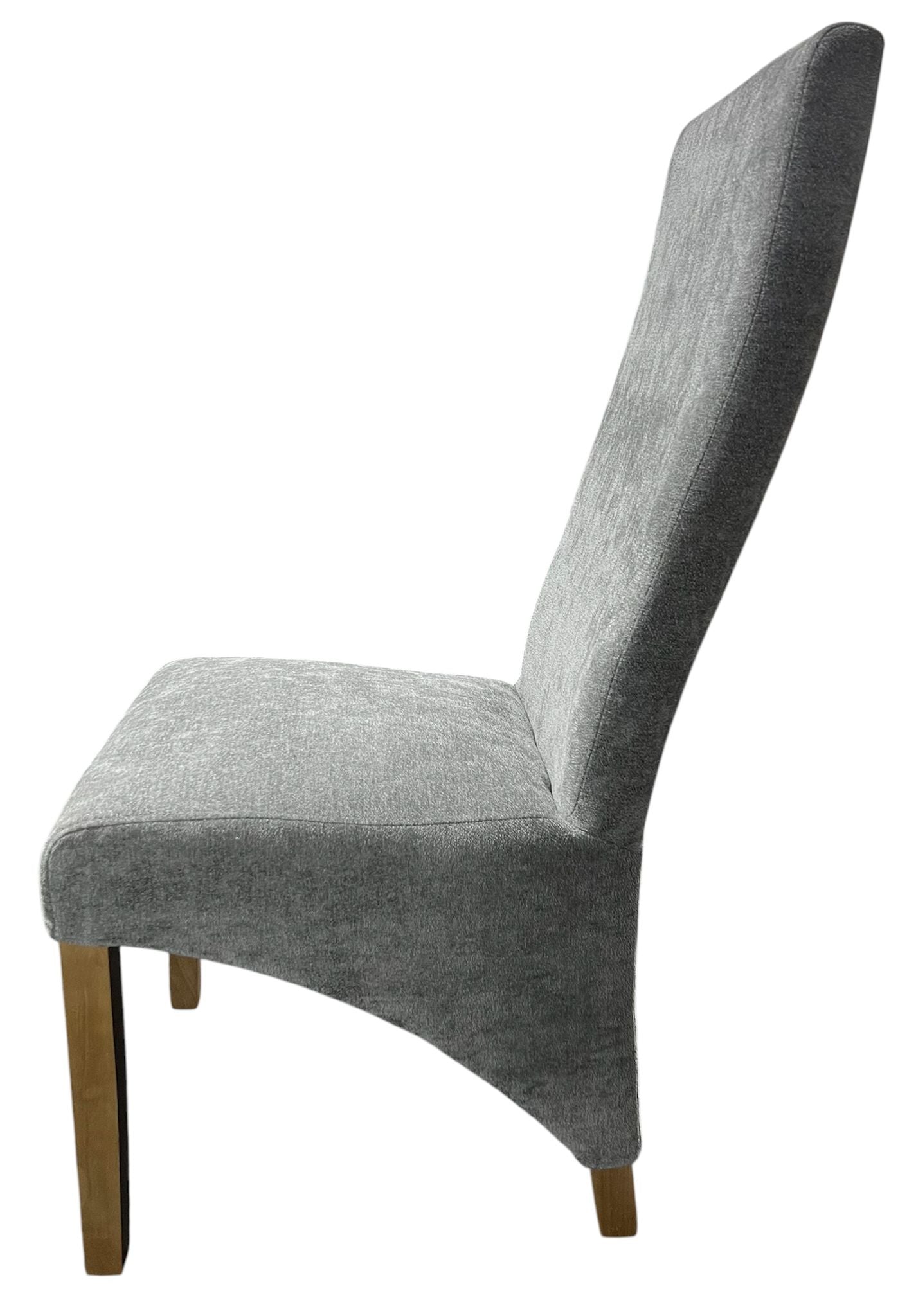 Berry Grey Fabric Chair (Oak Legs)