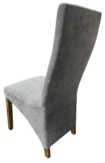 Berry Grey Fabric Chair (Oak Legs)