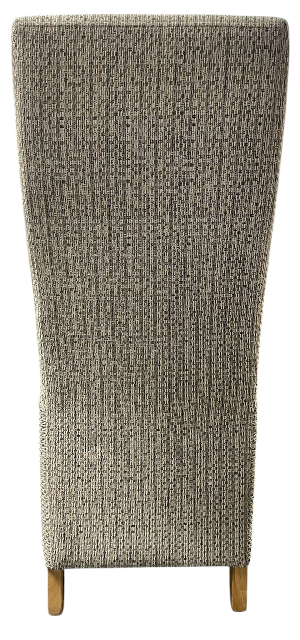 Berry Mixed Brown Fabric Chair (Oak Legs)
