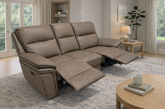 Montana Brown 3 Seat Recliner Sofa