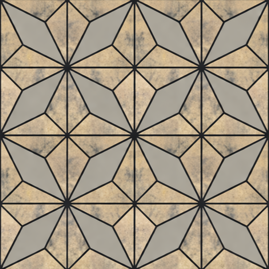 Wall Panel 010B - Antique Metallic Gold - Acoustic - 240cm - (1 pack / 4pcs)