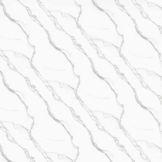 Wall Panel 011A - White Marble - Wall Board - 240cm - (1 pack / 2pcs)