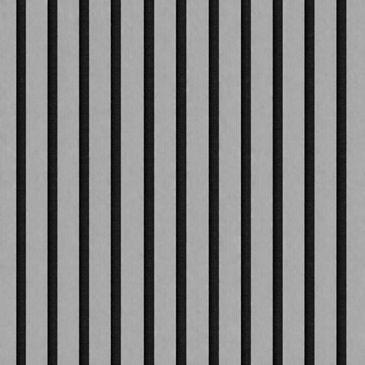 Wall Panel 01WH - Metallic Light Grey - Acoustic - 240cm - (1 pack / 4pcs)