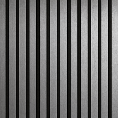 Wall Panel 01WJ - Metallic Dark Grey - Acoustic - 240cm - (1 pack / 4pcs)