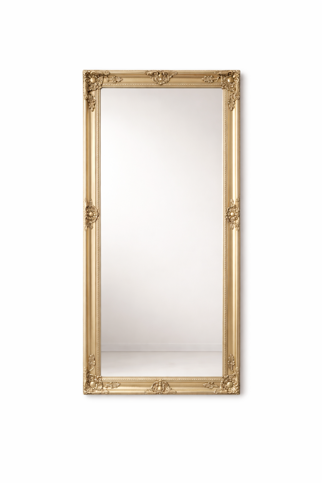Wooden Frame Mirror - Champagne