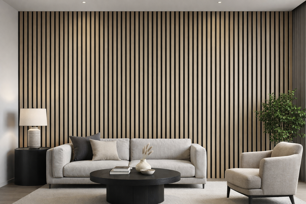 Wall Panel 61A - Oak - PVC - 240cm - (1 pack / 8pcs)