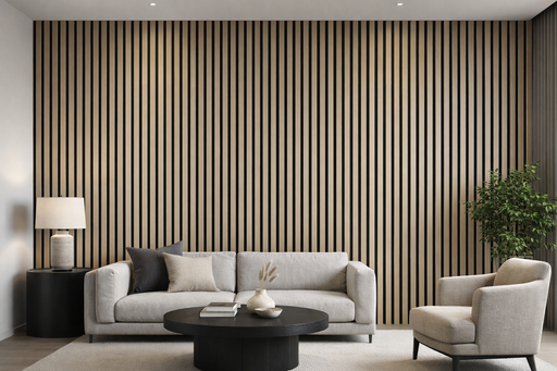 Wall Panel 61A - Oak - PVC - 240cm - (1 pack / 8pcs)