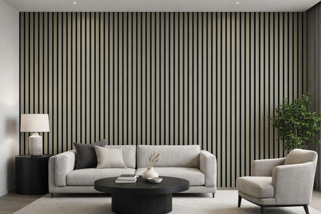 Wall Panel 61C - Dark Grey - PVC - 240cm - (1 pack / 8pcs)