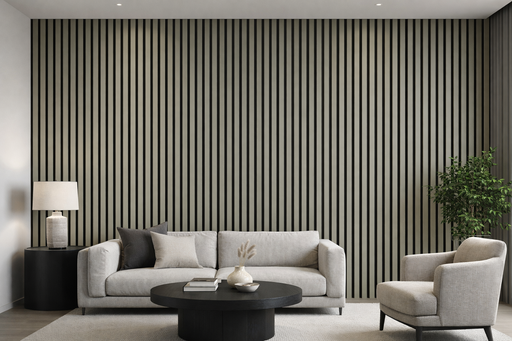 Wall Panel 61C - Dark Grey - PVC - 240cm - (1 pack / 8pcs)