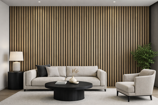 Wall Panel 61D - Dark Oak - PVC - 240cm - (1 pack / 8pcs)