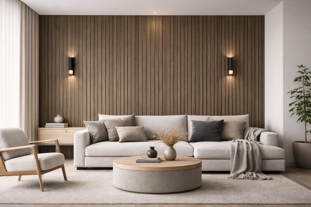 Wall Panel 62D - Dark Oak - PVC - 240cm - (1 pack / 8pcs)