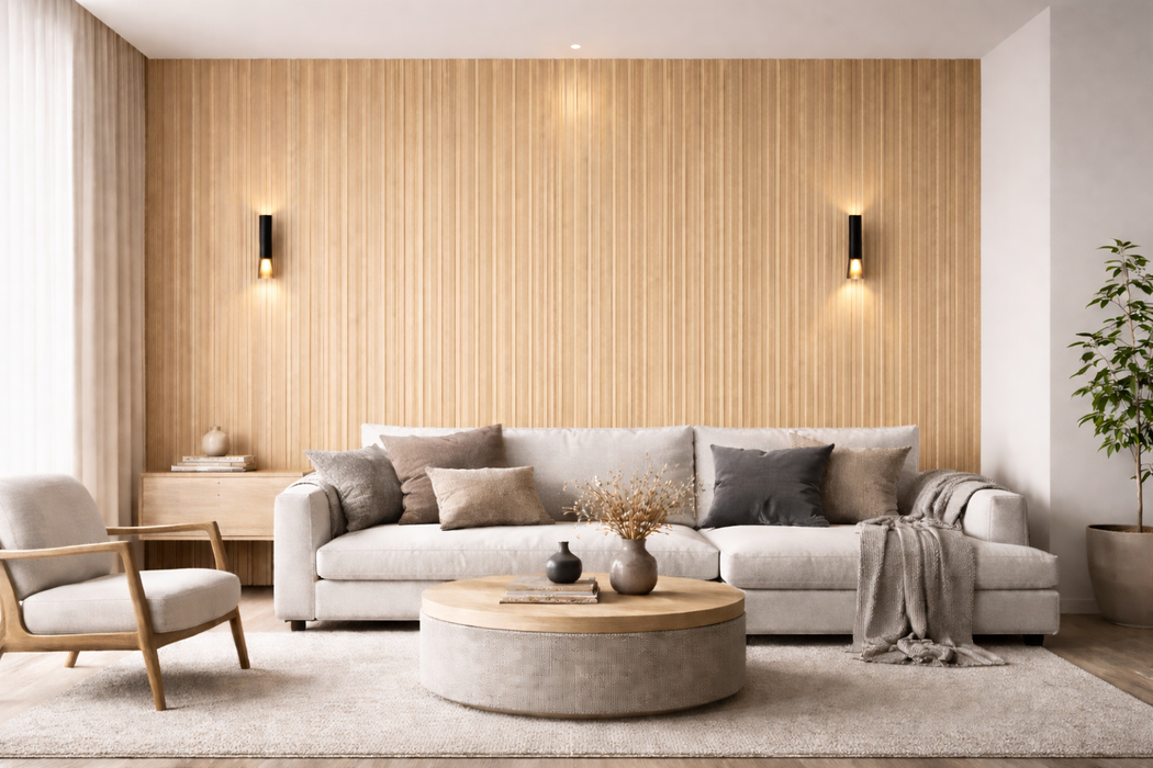 Wall Panel 62A - Oak - PVC - 240cm - (1 pack / 8pcs)