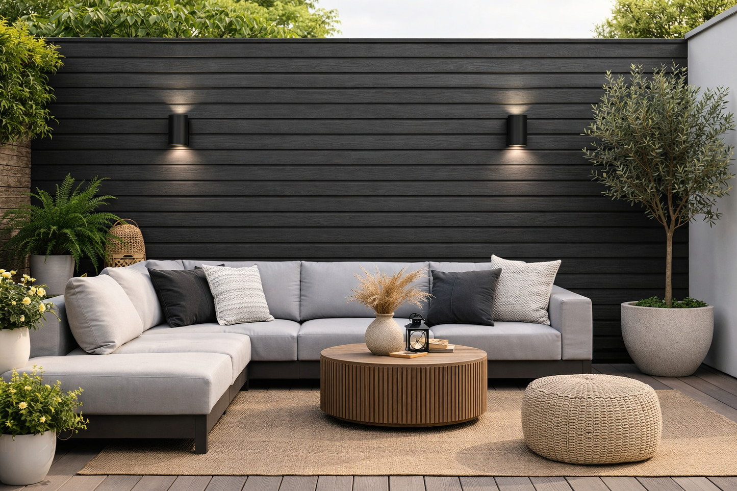 Wall Panel 87E - Black - Outdoor - 290cm - (1 pack / 6pcs)