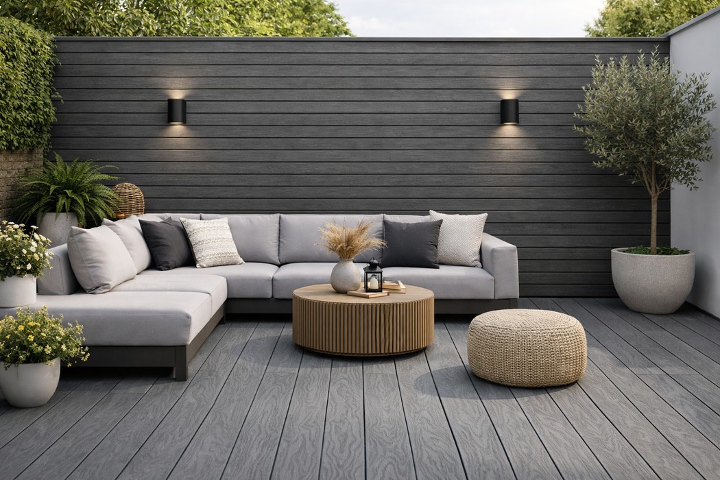 Decking 85B - Grey - Outdoor - 290cm - (1 pack / 4pcs)