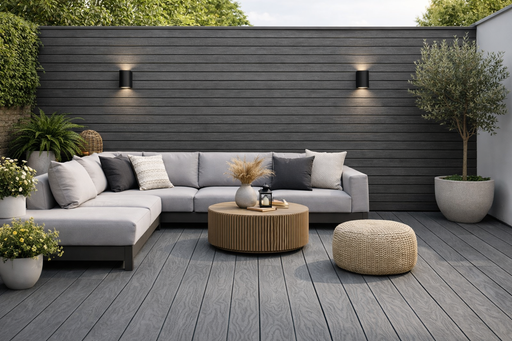 Decking 85B - Grey - Outdoor - 290cm - (1 pack / 4pcs)