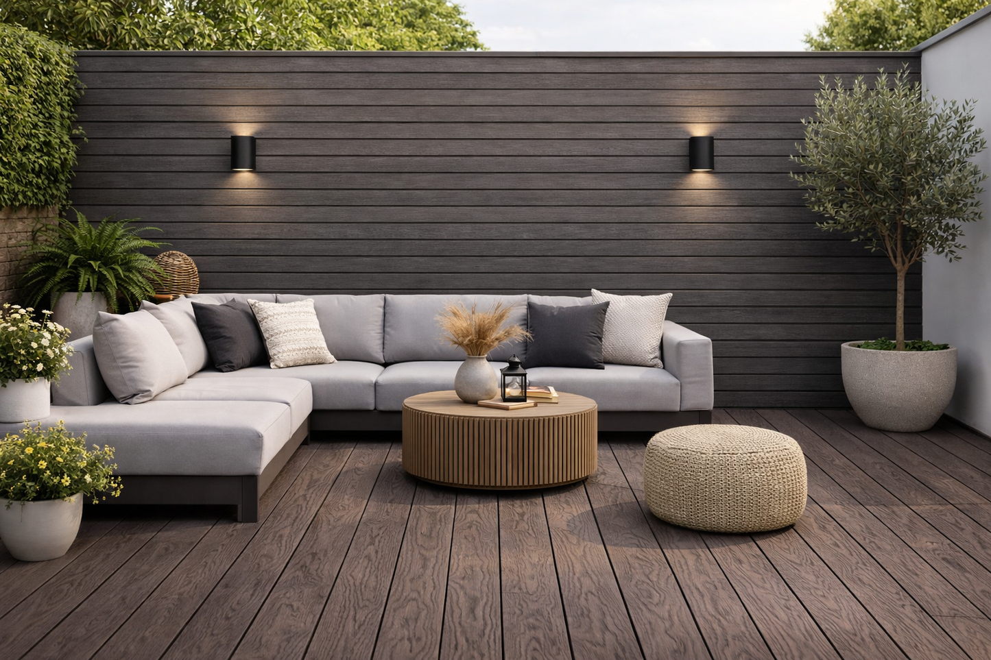 Decking 85D - Dark Brown - Outdoor - 290cm - (1 pack / 4pcs)