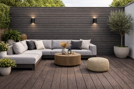 Decking 85D - Dark Brown - Outdoor - 290cm - (1 pack / 4pcs)