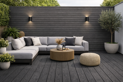 Decking 85E - Black - Outdoor - 290cm - (1 pack / 4pcs)
