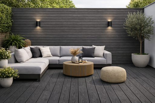 Decking 85E - Black - Outdoor - 290cm - (1 pack / 4pcs)