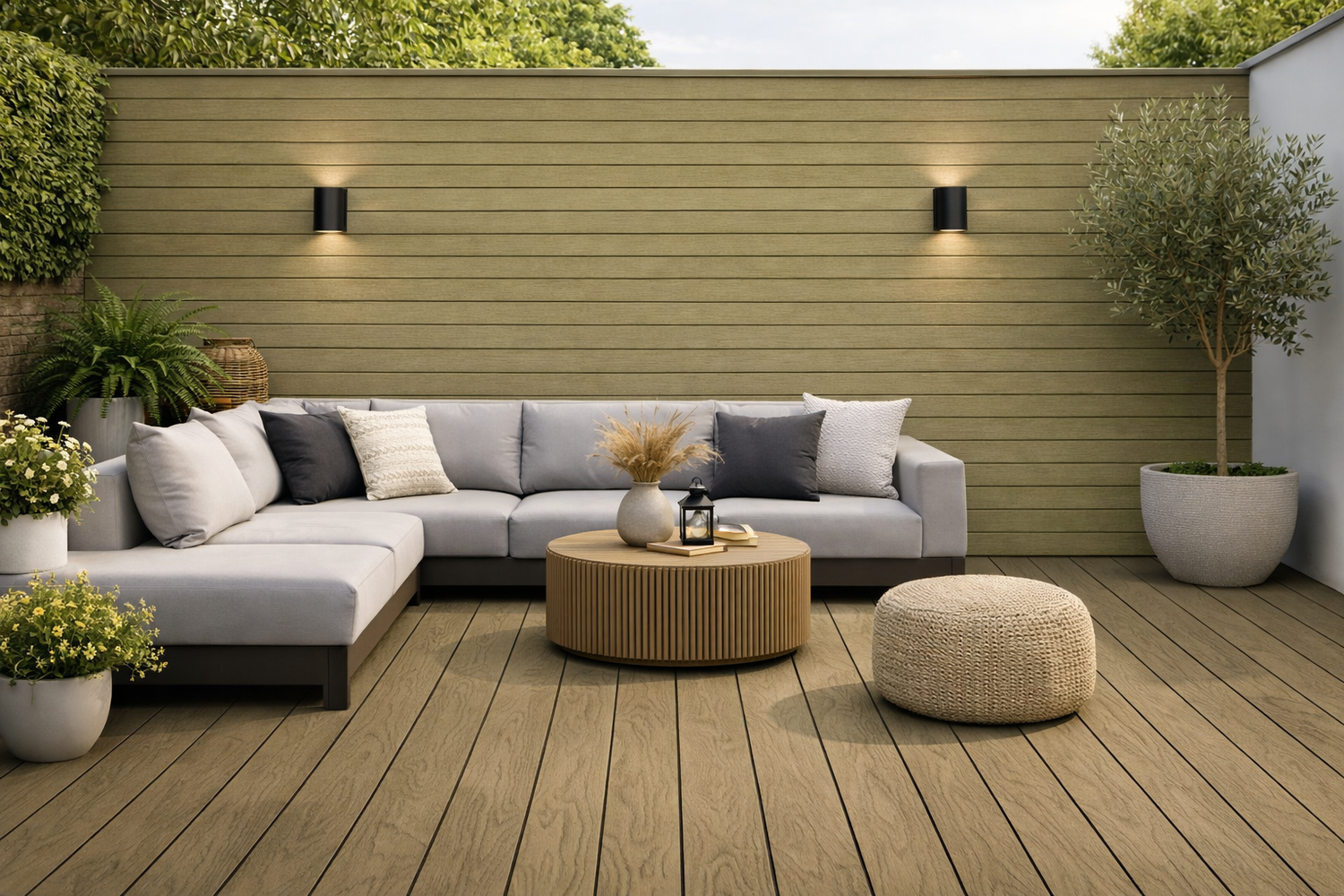 Decking 85F - Khaki - Outdoor - 290cm - (1 pack / 4pcs)