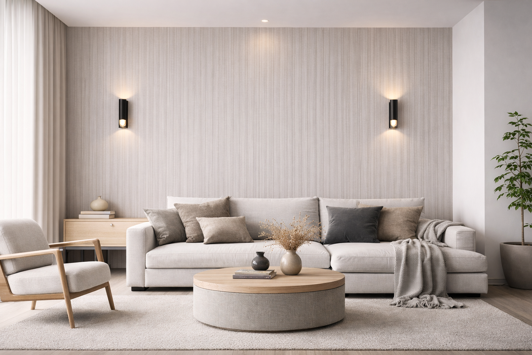 Wall Panel 62B - Light Grey - PVC - 240cm - (1 pack / 8pcs)