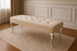 Lewis Plush Mink Bench 110cm