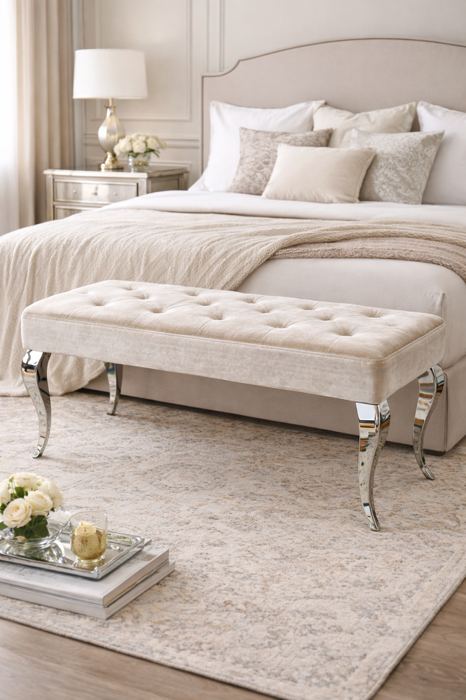 Lewis Shiny Mink Bench 110/130cm