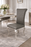 London PU Dark Grey Chair (Chrome Legs)