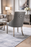 Roma PU Dark Grey Chair (Ring Knocker/Chrome Legs)