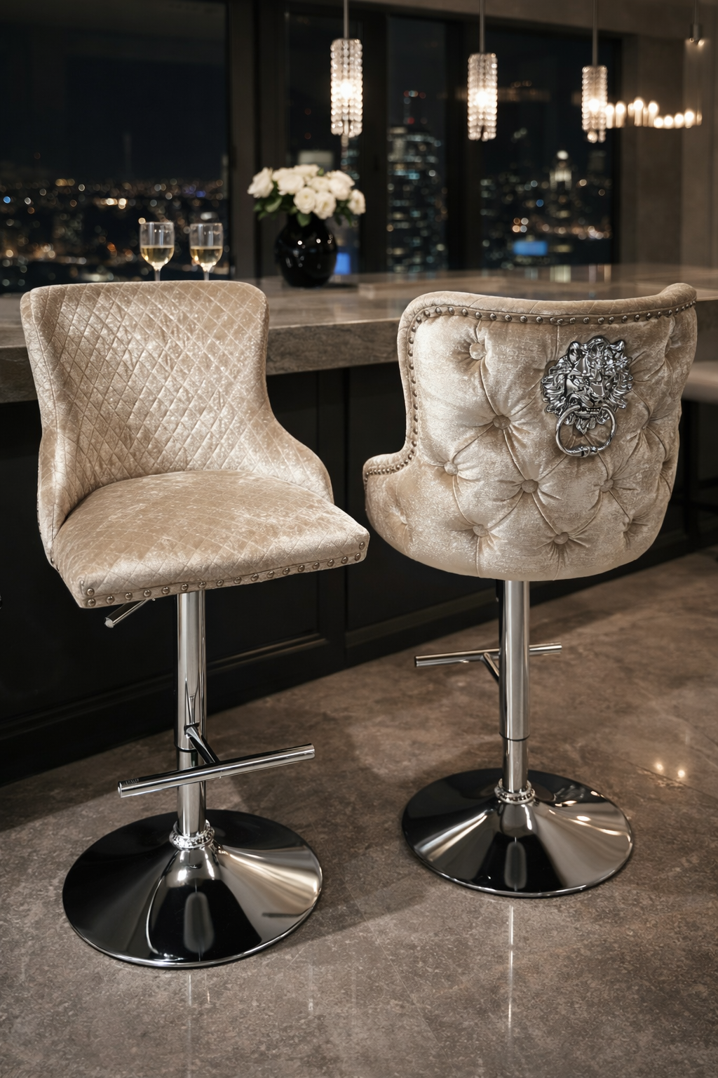 Lewis Mink Bar Stool