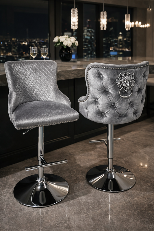 Lewis Light Grey Bar Stool