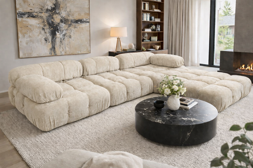 Milan Ivory Compression Sofa
