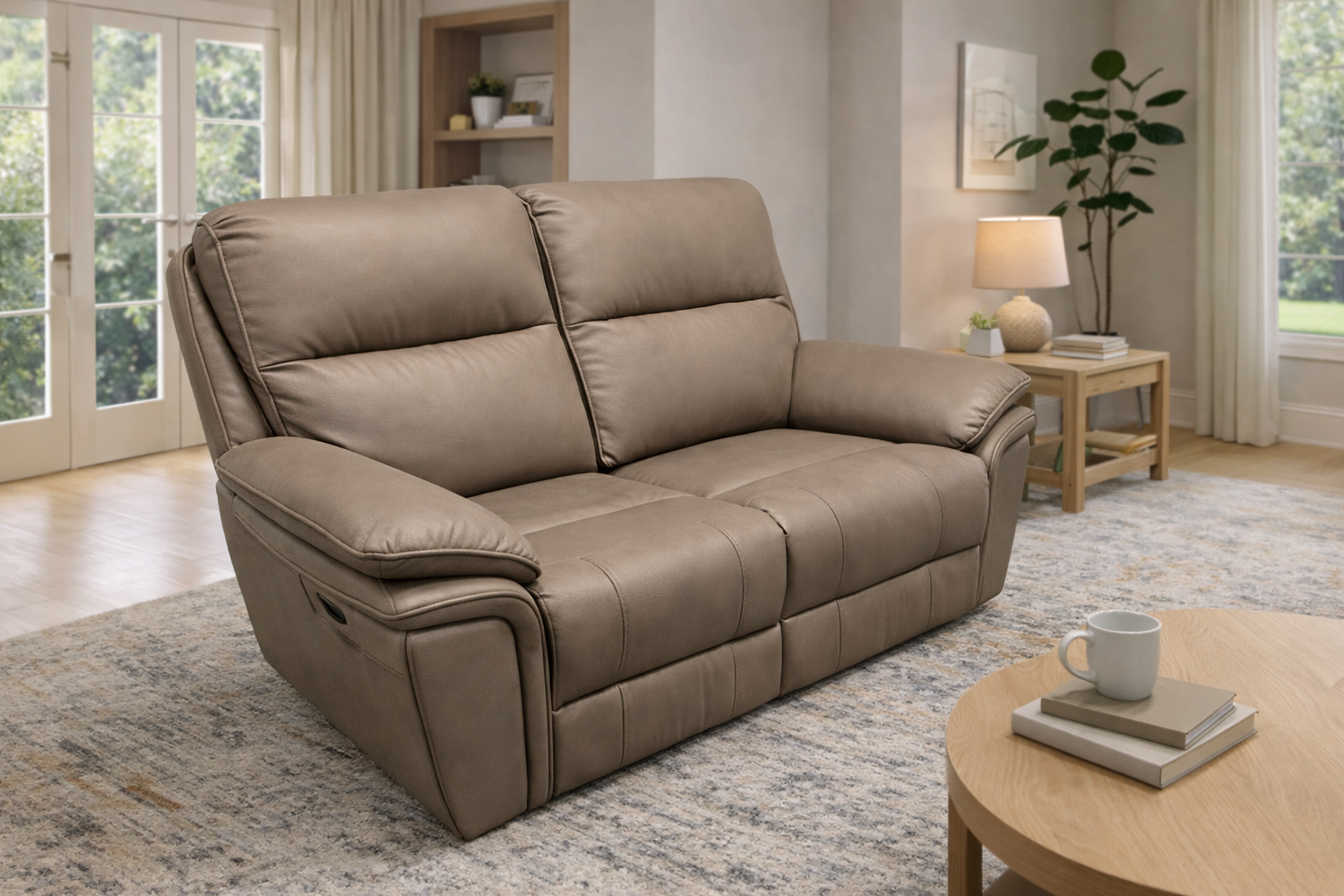 Montana Brown 2 Seat Recliner Sofa