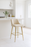 G-Milan Ivory Stool  (Gold Legs)