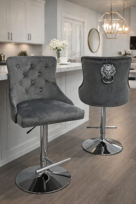 Chelsea 01 Dark Grey Bar Stool