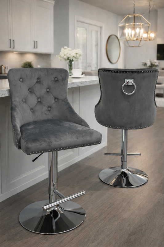 Chelsea Dark Grey Bar Stool