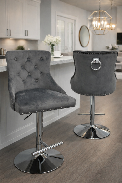 Chelsea Dark Grey Bar Stool
