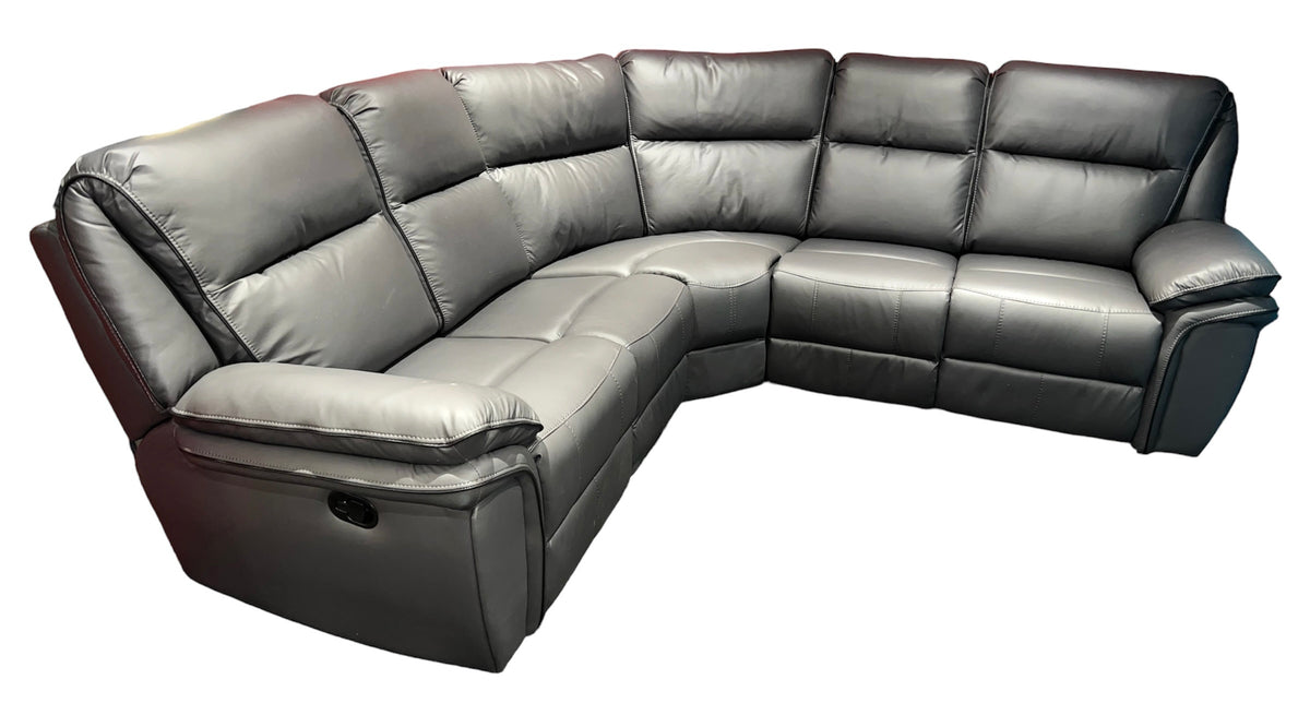 A001/Corner Sofa 2+2 Seat Recliner (Grey) — AWS Trading Ltd