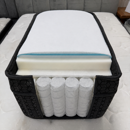 Mattress D35 Single/Small Double/Double/King Size/Super King Size - Gel Memory Foam - Built-in Wheels Package