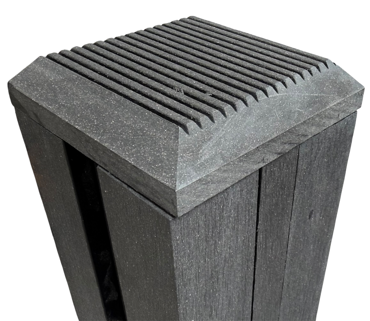8" Fence Post - Black (1 Pack / 2pcs)