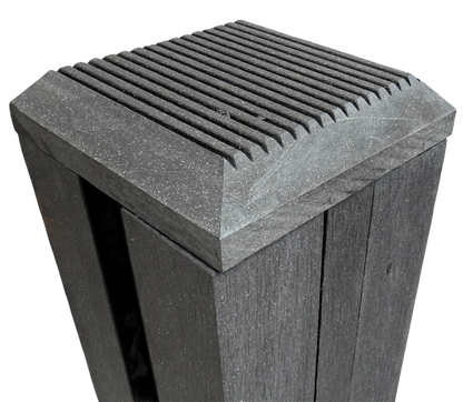 8" Fence Post - Black (1 Pack / 2pcs)