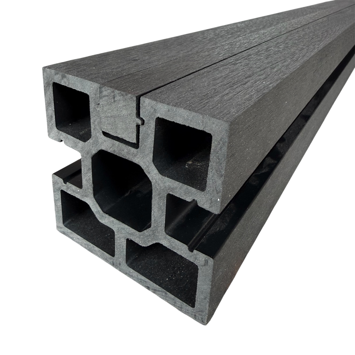 8" Fence Post - Black (1 Pack / 2pcs)
