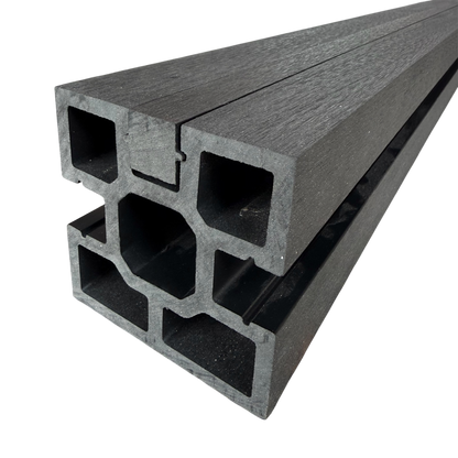 8" Fence Post - Black (1 Pack / 2pcs)