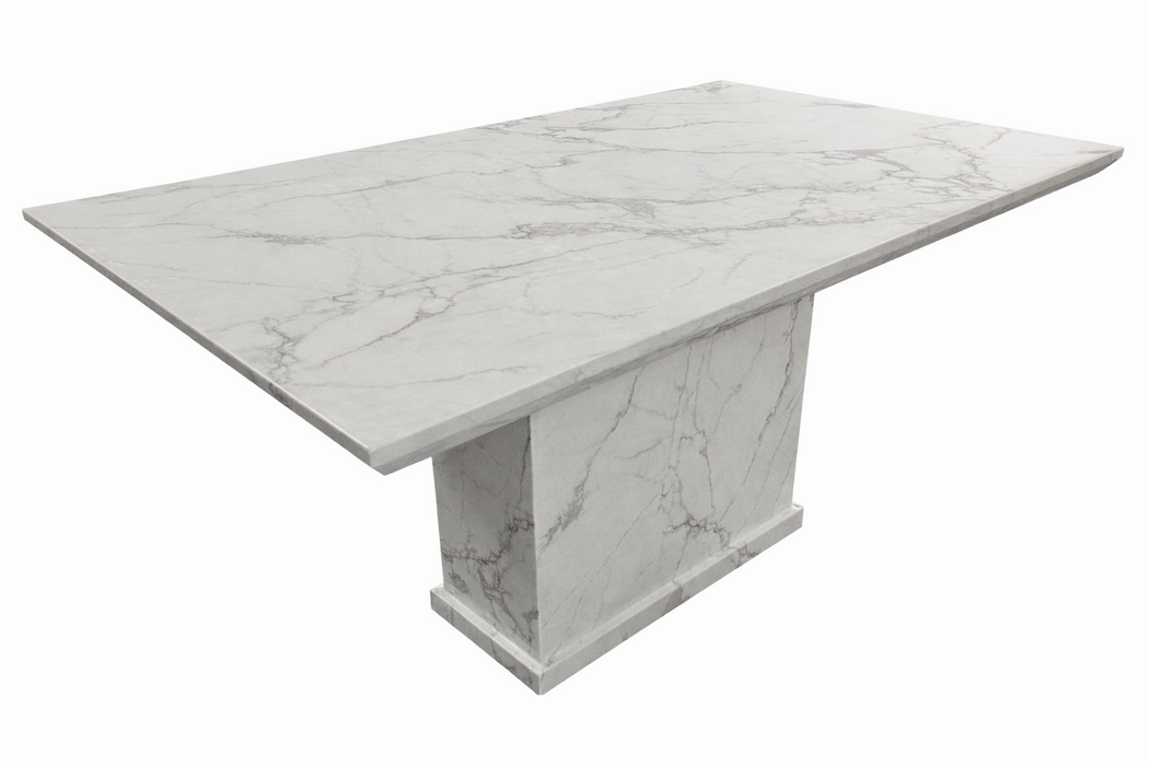 MB White Marble 1.5m Dining Table